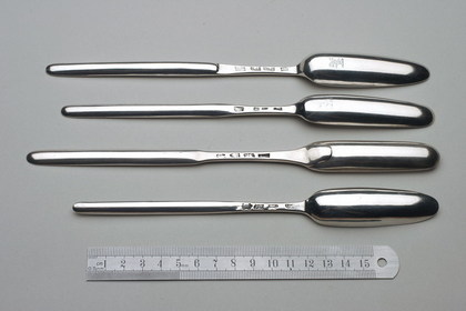 George II Antique Silver Marrow Scoop - James Tookey